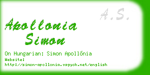 apollonia simon business card